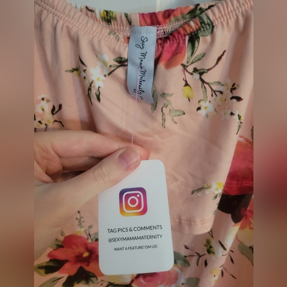 Sexy Mama Maternity bodycon floral dress NWT size 2 (medium) - Picture 4 of 6